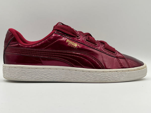Puma BASKET Burgundy Ribbon Heart