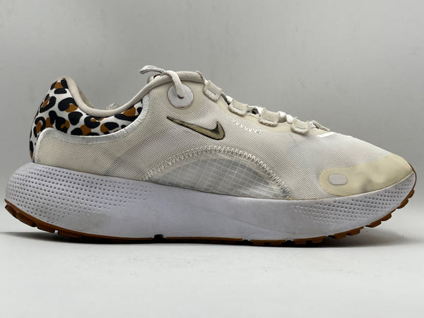 React Escape Run "White Leopard" Sneakers